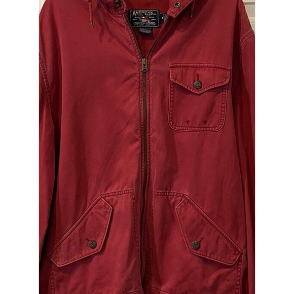 American Living Jean Hoodie Jacket For Men Size Medium 100% Cotton - Picture 6 of 7